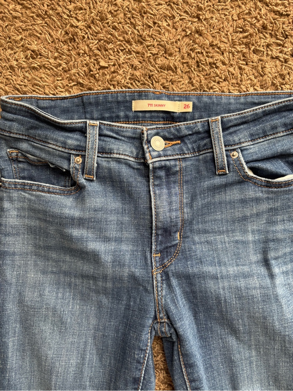 Levi's 711 Women's Skinny Jeans - Blue - Picture 3 of 6